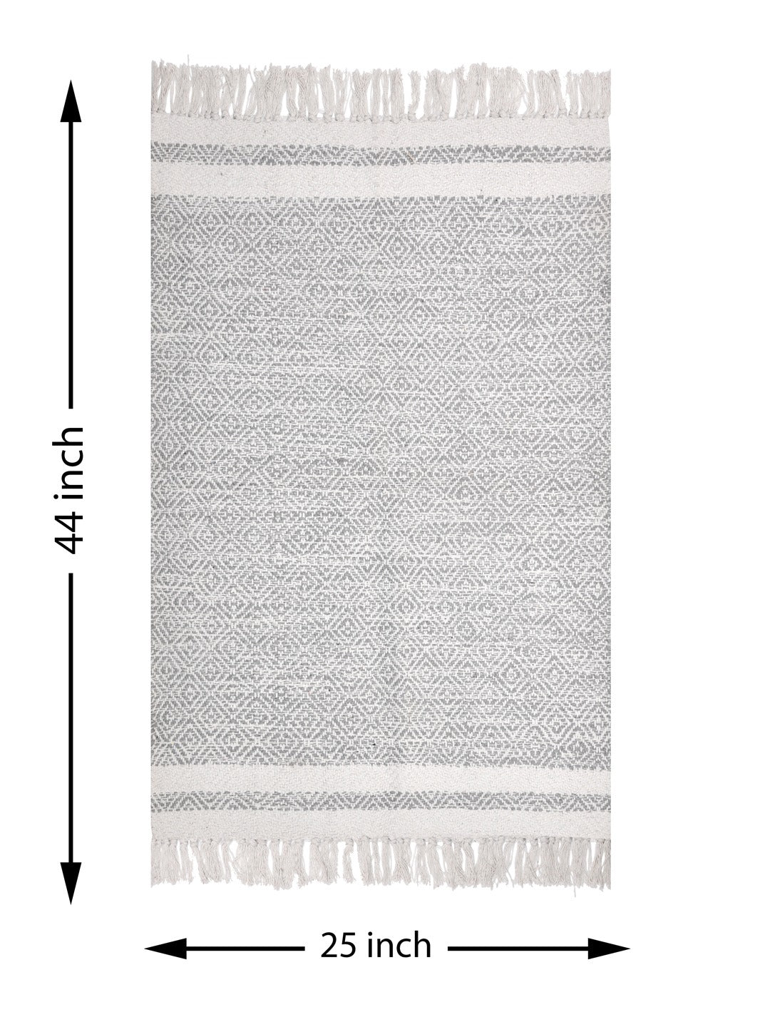 Self Pattern Cotton Rug - 44X25 Inches
