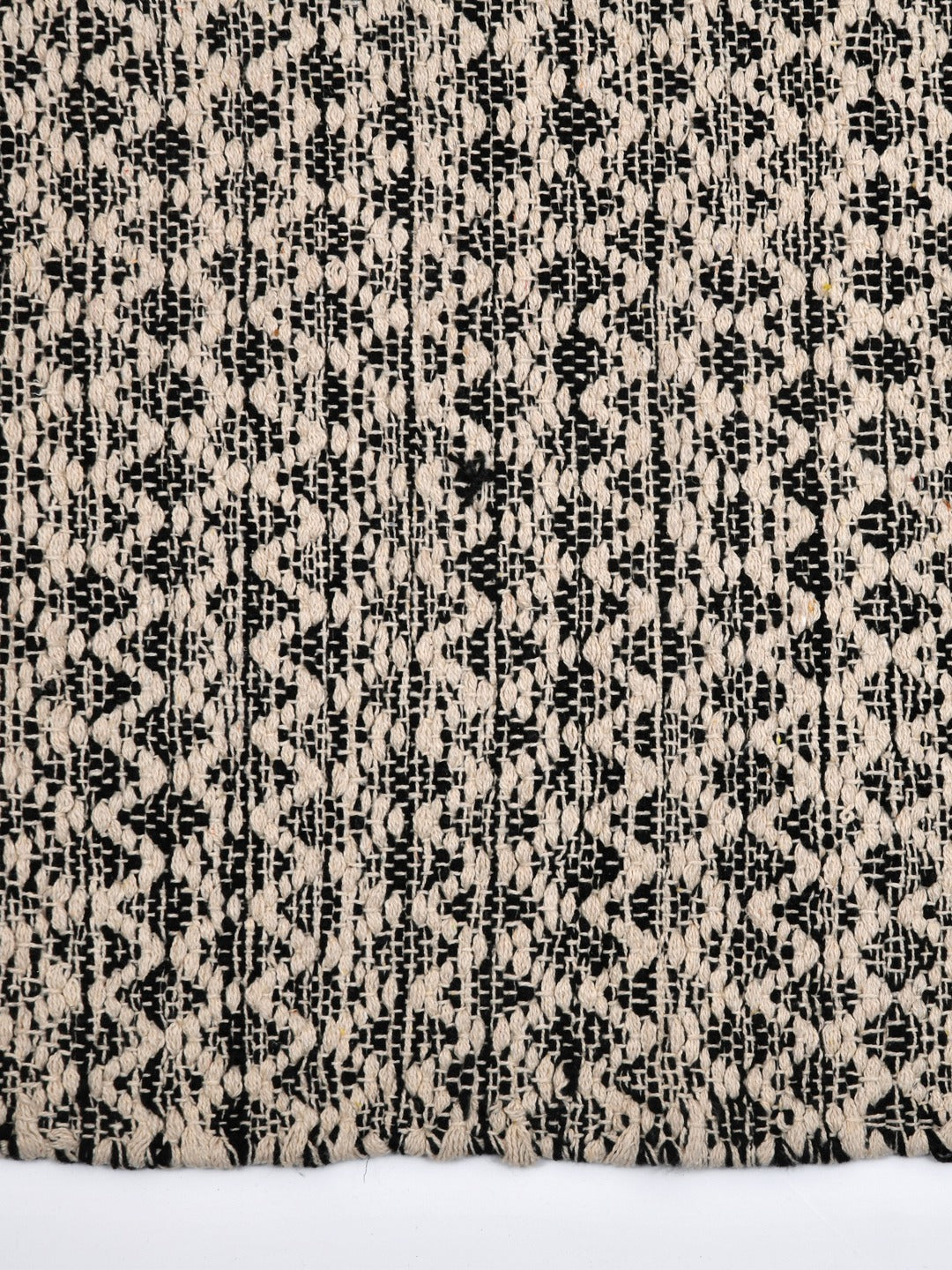 Self Pattern Cotton Rug - 44X25 Inches