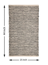 Self Pattern Cotton Rug - 44X25 Inches