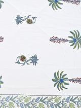 Floral Printed Bedding Set - 1 King Bedsheet, 1 Jaipuri Razai/Quilt, 2 Pillow Covers