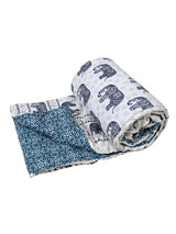 Floral Printed Bedding Set - 1 King Bedsheet, 1 Jaipuri Razai/Quilt, 2 Pillow Covers