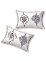 Floral Printed Bedding Set - 1 King Bedsheet, 1 Jaipuri Razai/Quilt, 2 Pillow Covers