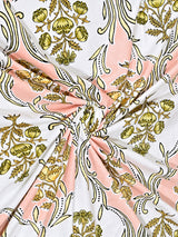 Floral Printed Bedding Set - 1 King Bedsheet, 1 Jaipuri Razai/Quilt, 2 Pillow Covers