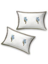 Floral Printed Bedding Set - 1 King Bedsheet, 1 Jaipuri Razai/Quilt, 2 Pillow Covers