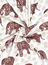 Floral Printed Bedding Set - 1 King Bedsheet, 1 Jaipuri Razai/Quilt, 2 Pillow Covers