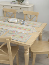 Banarasi Table Set with 1 Runner, 6 mats and 6 coasters