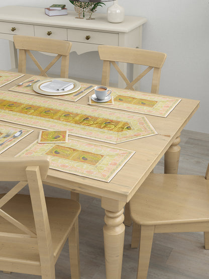 Banarasi Table Set with 1 Runner, 6 mats and 6 coasters