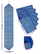 Banarasi Table Set with 1 Runner, 6 mats and 6 coasters