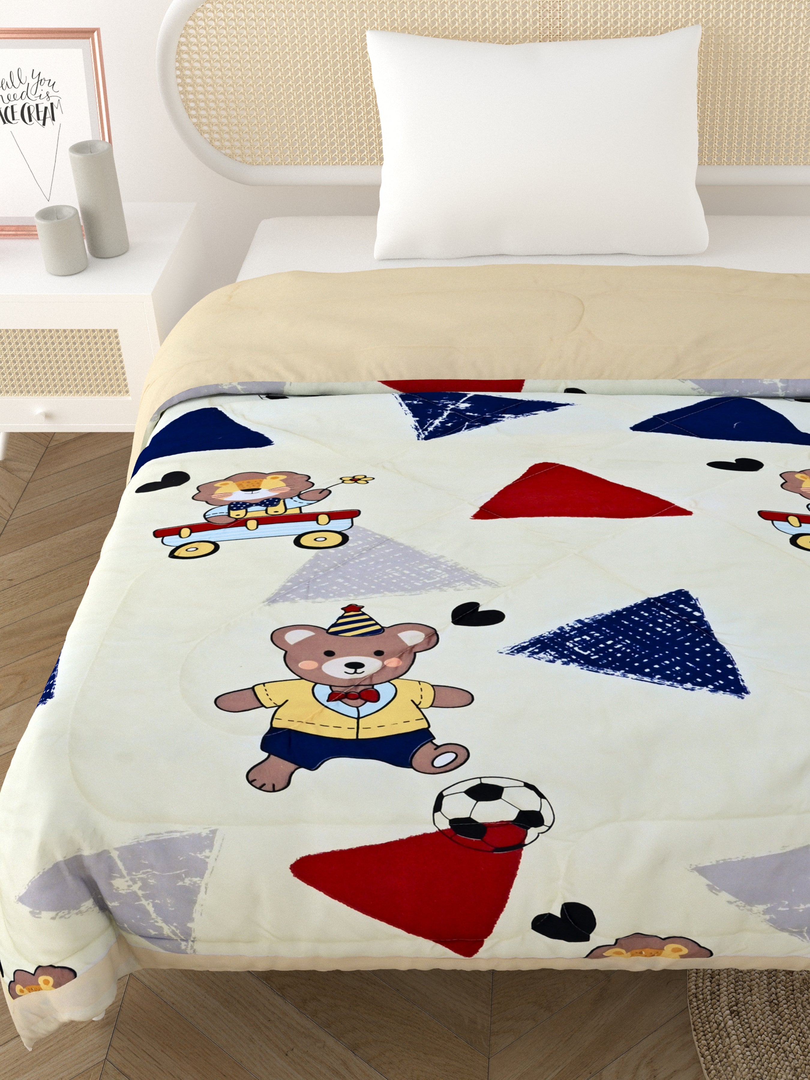 Kids Print Reversible Comforter - 60X90 Inches
