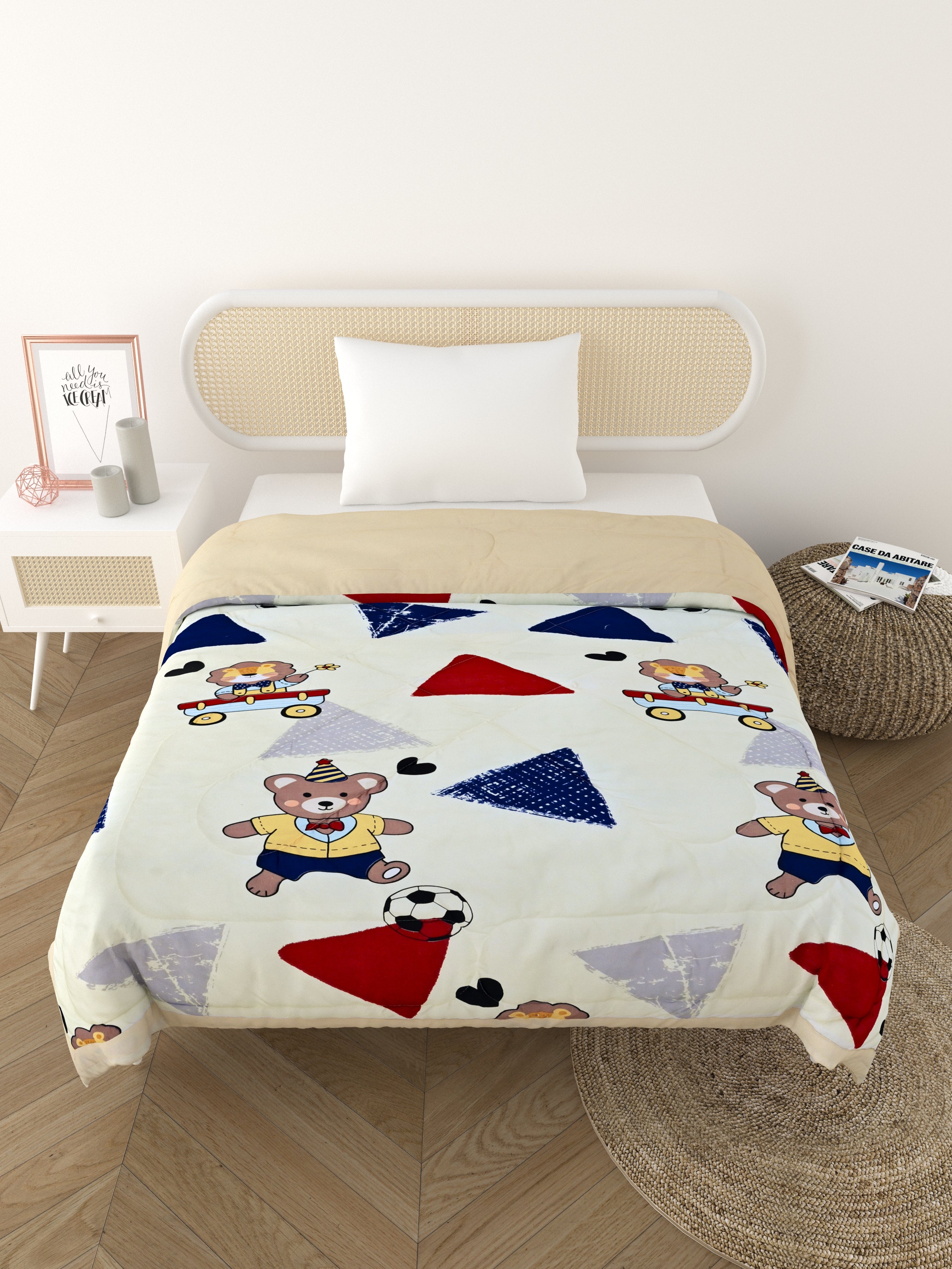 Kids Print Reversible Comforter - 60X90 Inches