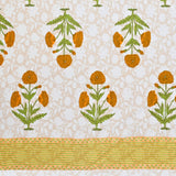 Cotton Floral Print Single bedsheet with 1 Pillow Cover