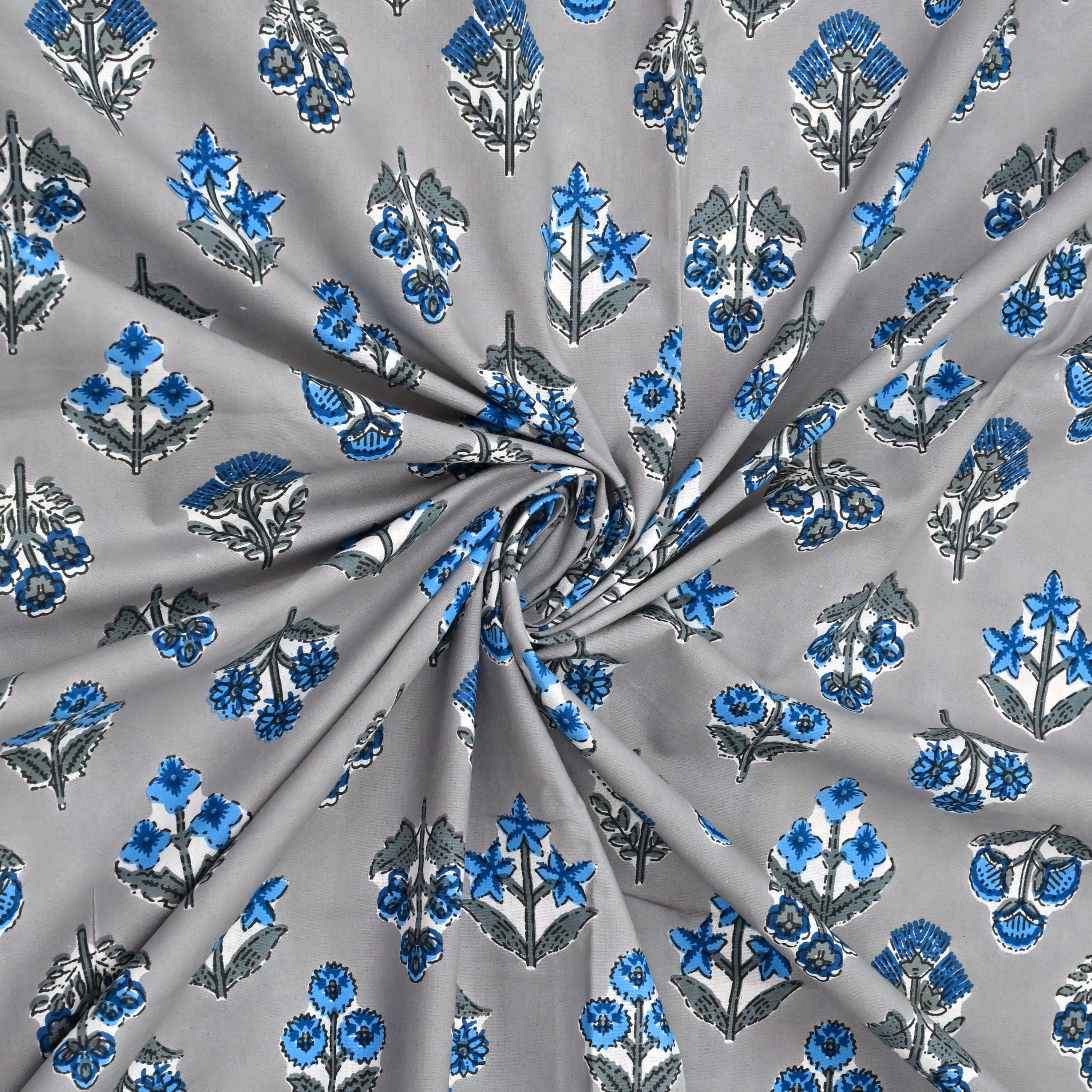 Cotton Floral Print Single bedsheet with 1 Pillow Cover