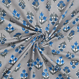 Cotton Floral Print Single bedsheet with 1 Pillow Cover