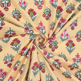 Cotton Floral Print Single bedsheet with 1 Pillow Cover