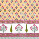 Cotton Floral Print Single bedsheet with 1 Pillow Cover