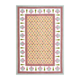 Cotton Floral Print Single bedsheet with 1 Pillow Cover