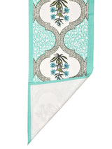 Handblock Printed Canvas Cotton Table Runner With Set Of 6 Mats