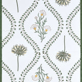 Handblock Printed Canvas Cotton Table Runner With Set Of 6 Mats