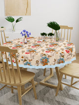 Cotton Round Table Cover - 6 seater- 60inches