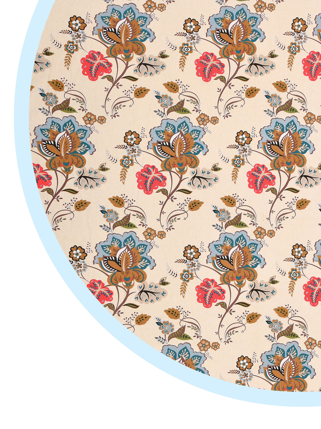 Cotton Round Table Cover - 6 seater- 60inches