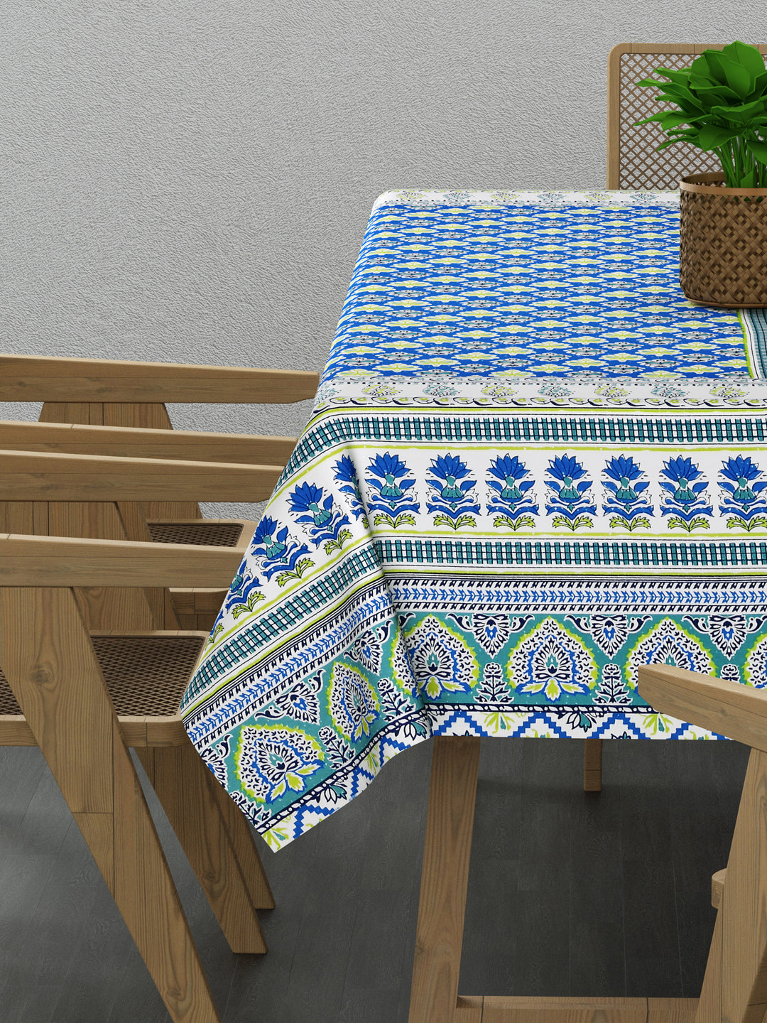 Floral Print Table Cloth 60X90 Inches - 6 Seater Dining Table