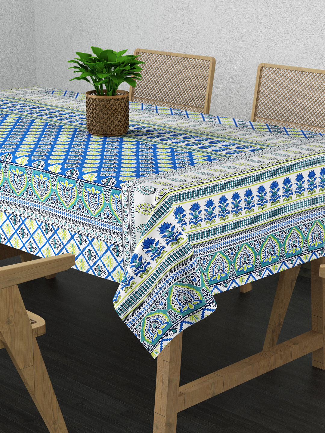 Floral Print Table Cloth 60X90 Inches - 6 Seater Dining Table