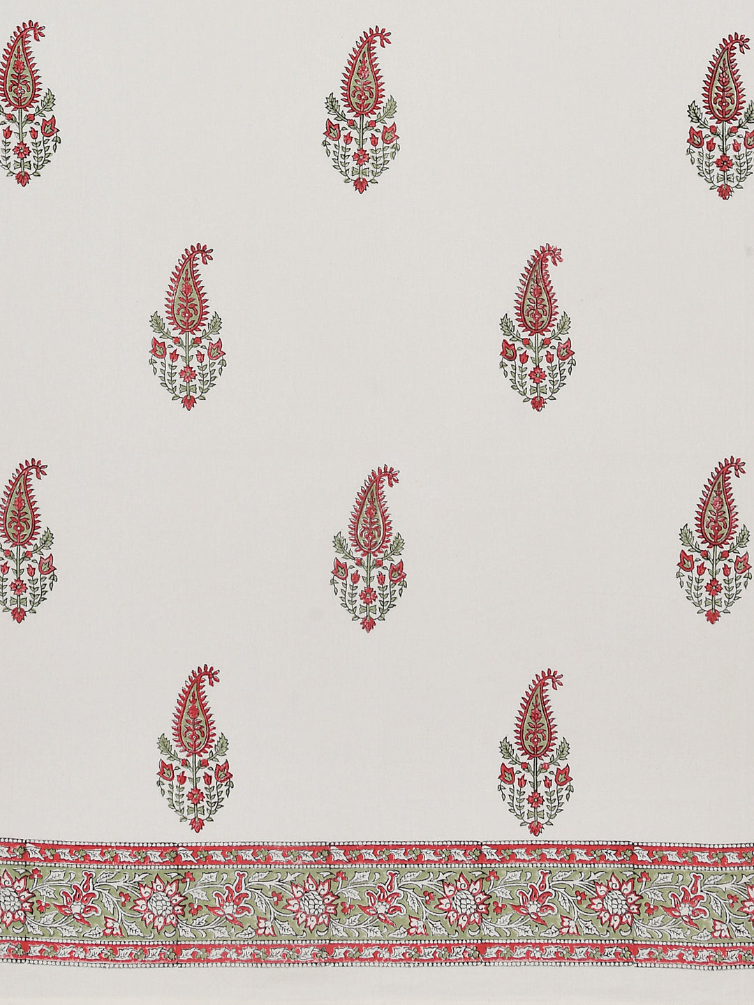 Handblock Printed Canvas Cotton Table Cloth 40X60 Inches - 4 Seater Dining Table (Copy)-6