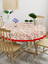 Cotton Round Table Cover - 6 seater- 60inches