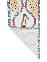 Handblock Printed Canvas Cotton Table Runner With Set Of 6 Mats