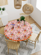 Cotton Round Table Cover - 6 seater- 60inches