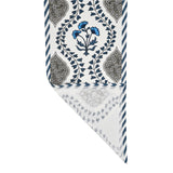 Handblock Printed Canvas Cotton Table Runner With Set Of 6 Mats