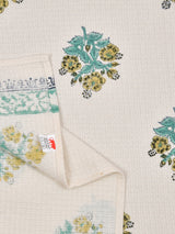 Hand Block Printed Honey Comb Cotton Hand Towel- Set of 2