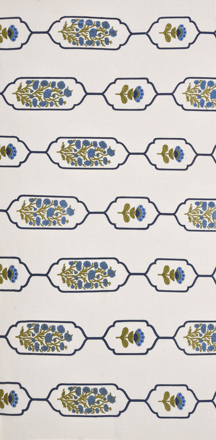 Hand Block Printed Honey Comb Cotton Hand Towel- Set of 2