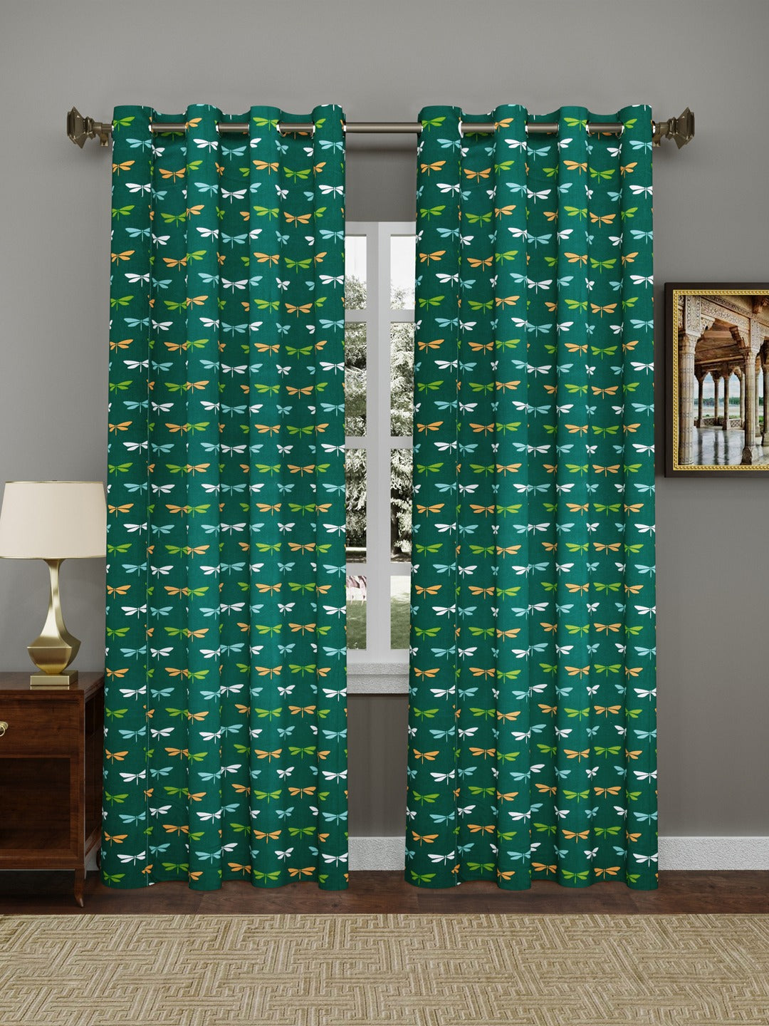 Kids Room Cotton Printed Curtains - Set of 2 - 7X4 feet