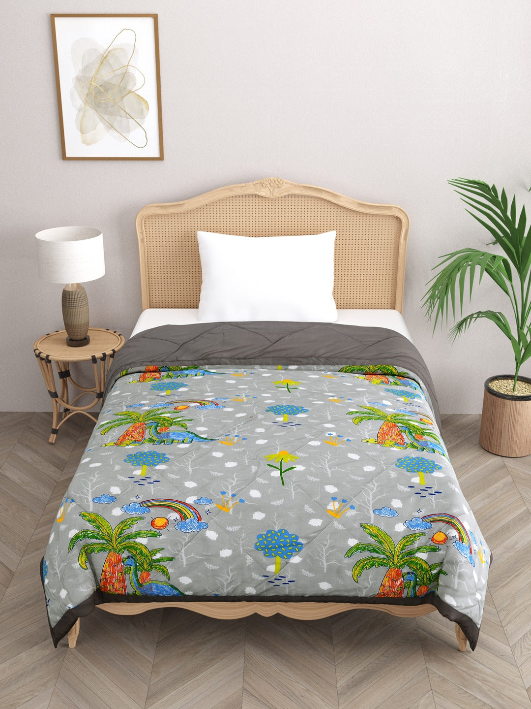 Kids Print Reversible Comforter - 60X90 Inches