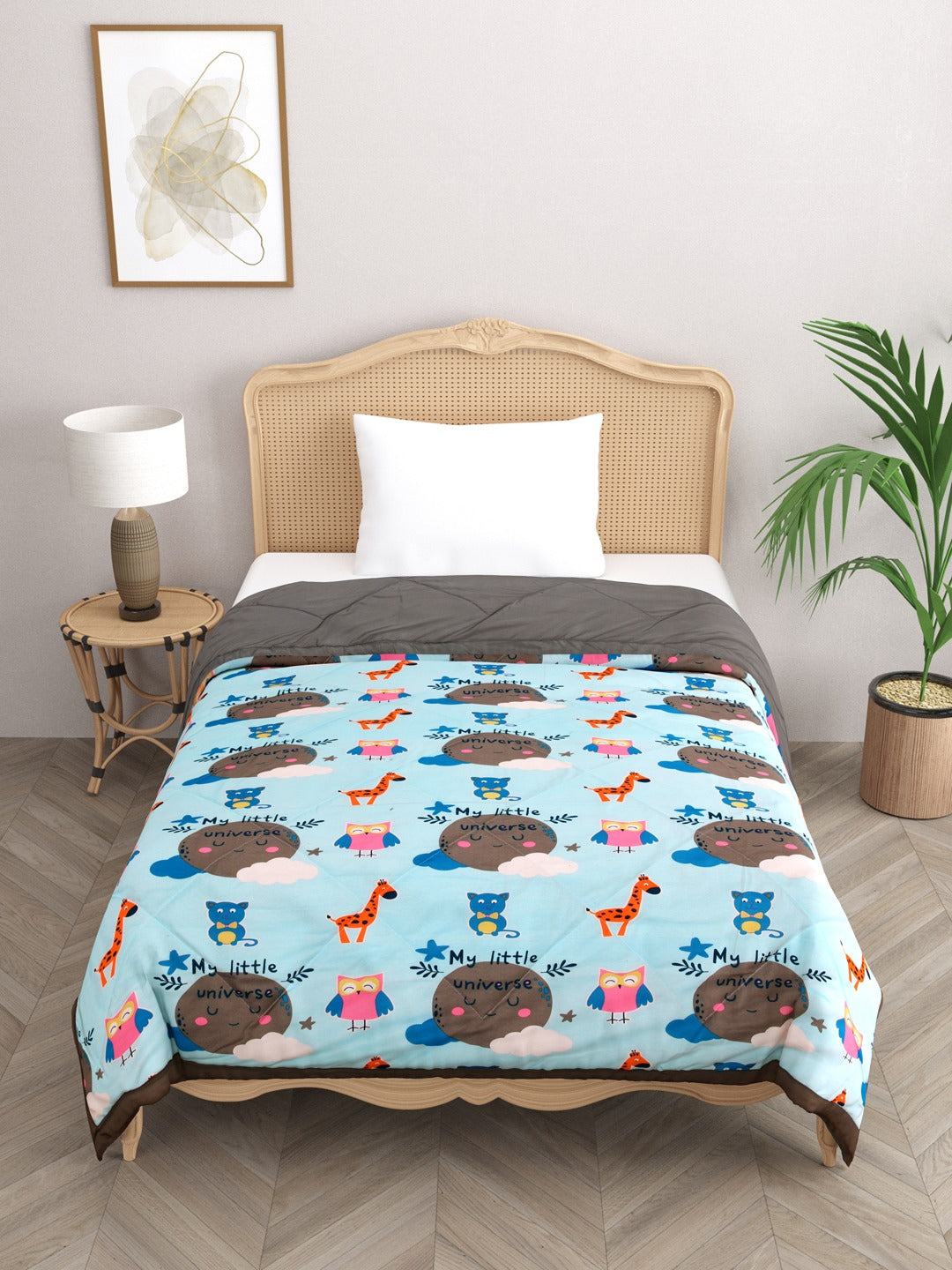 Kids Print Reversible Comforter - 60X90 Inches