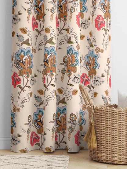 Cotton Ethnic motifs Printed Door Curtains - Set of 2 - 9X4 feet