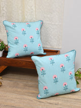 Set of 2 Polycotton Cushion Covers - 16 Inches