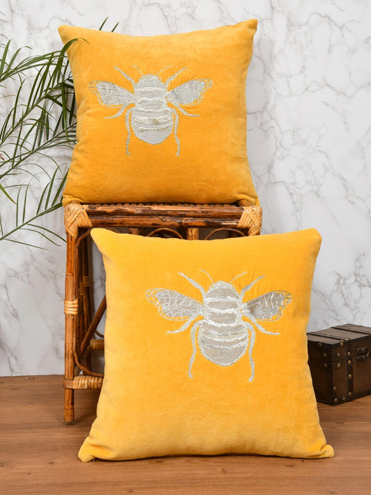 Set of 2 Cotton Cushion Covers - 16 Inches