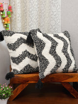 Set of 2 Cotton Cushion Covers - 16 Inches