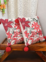 X-Mas Collection: Set of 2 Cotton Cushion Covers - 16 Inches