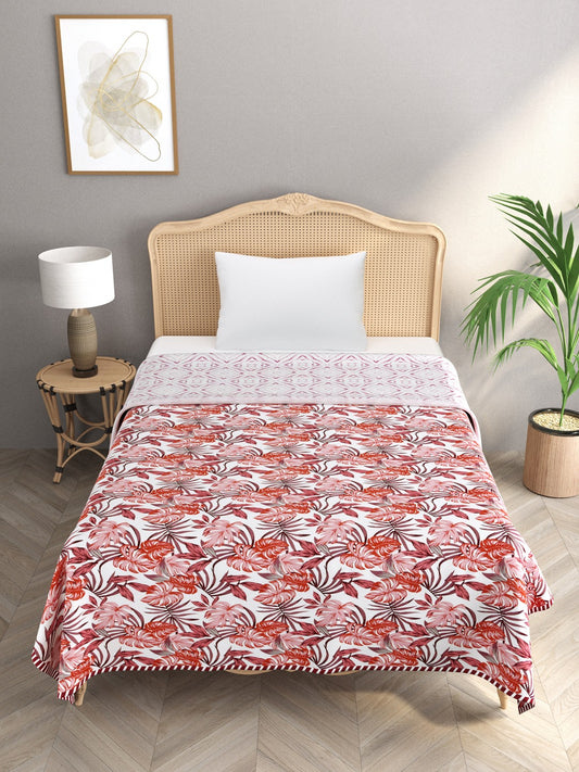 60X90 inches Floral Print Reversible Dohar/AC Blanket