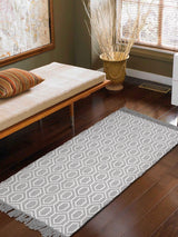 Self Pattern Cotton Rug - 44X25 Inches